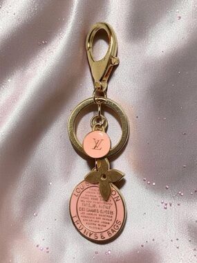 2 Authentic Louis Vuitton charm & Key chain upcycled with Bag Charm Keychain